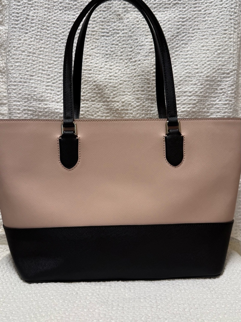 Kate Spade | Blush Pink & Black Tote Bag with Matching Wallet - Picture 5 of 13